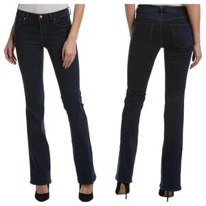 J Brand Jeans Litah Boot Cut Mid Rise Dark Throne Wash Stretch Denim Blue 23